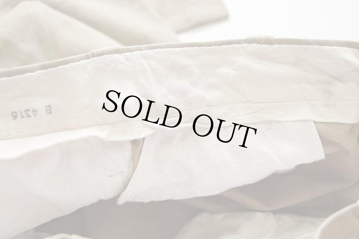 画像8: 60s 米軍 U.S.ARMY コットンツイル チノパン カスタム カーキ w34 (8)