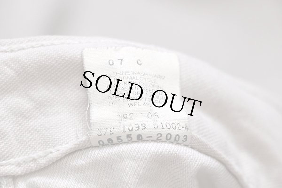 画像7: 90s USA製 Levi'sリーバイス 550 カツラギパンツ ライトベージュ w33 L30 (7)