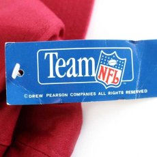 画像6: デッドストック★90s NFL Washington REDSKINS ロゴ刺繍 コットンキャップ ワインレッド (6)