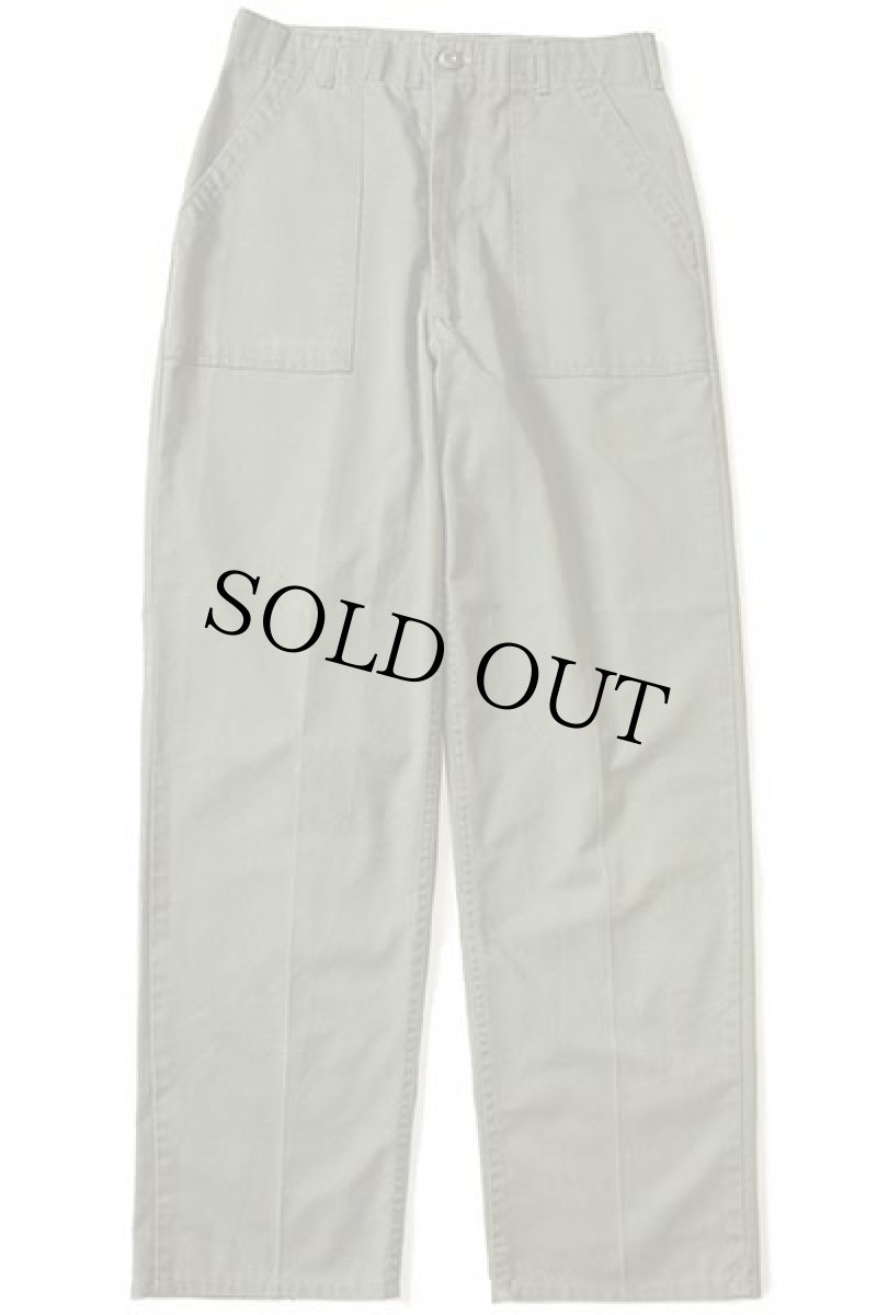 画像2: 80s 米軍 U.S.ARMY ユーティリティ ベイカーパンツ オリーブグリーン w32 L33 (2)