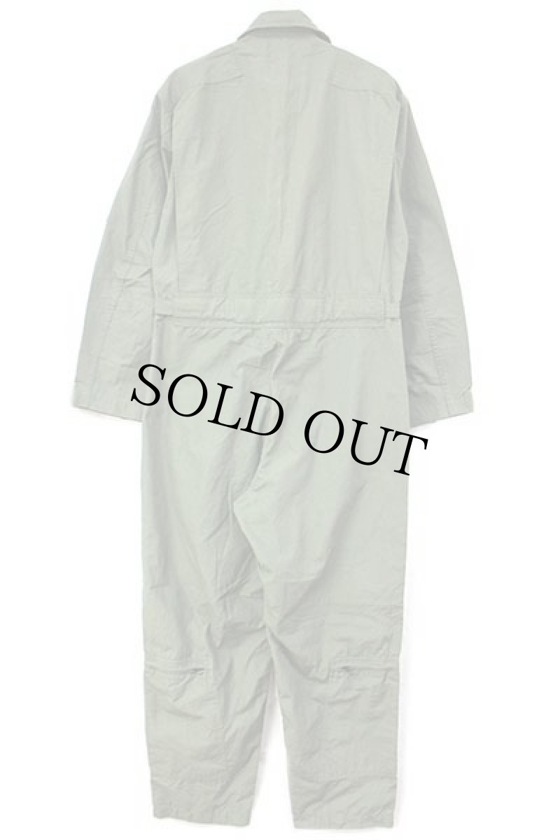 画像3: 00s 米軍 CWU-27/P カバーオール アラミド フライトスーツ セージグリーン 40R★17 つなぎ (3)