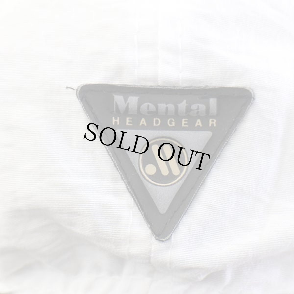 画像6: デッドストック★00s Mental ツートン ナイロン フィッシングキャップ 白×カーキ (6)