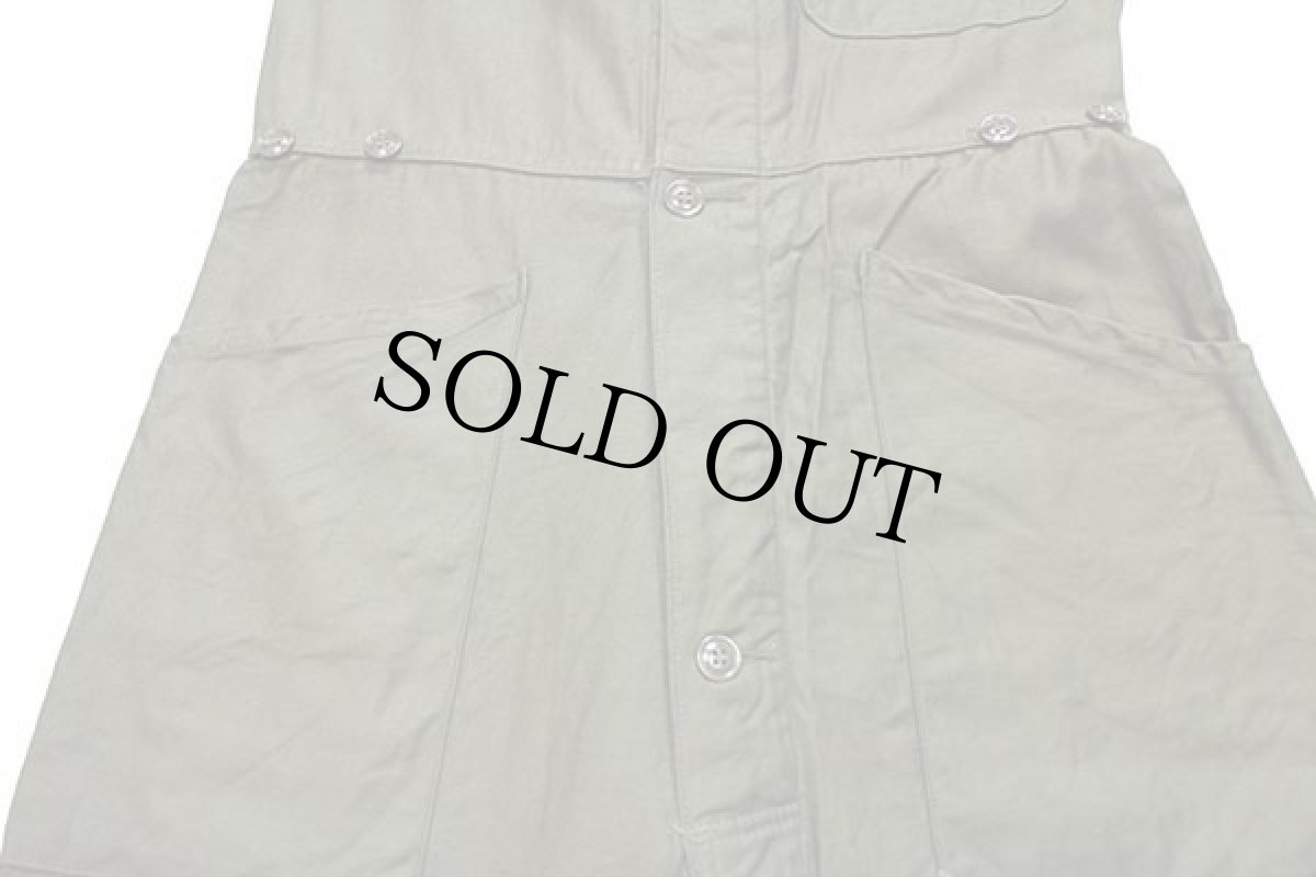 画像6: 80s 米軍 U.S.ARMY コットンサテン カバーオール オールインワン オリーブグリーン M★つなぎ (6)