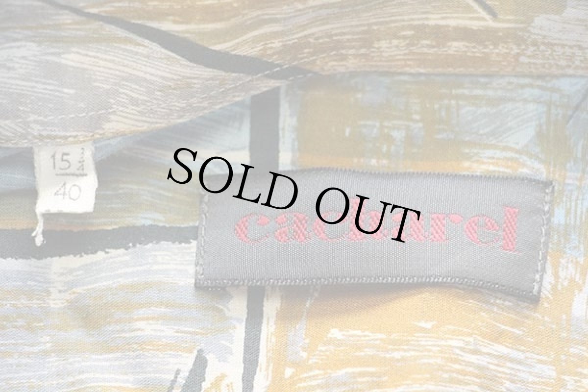 画像4: 90s cacharel アート 総柄 半袖 コットンシャツ 15 (4)