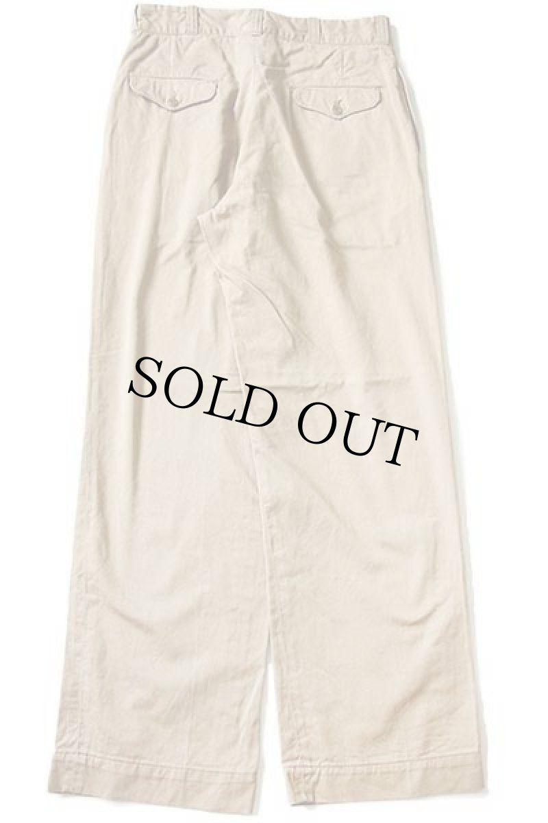 画像3: 60s 米軍 USMC コットンツイル チノパン カーキ w31 L31 (3)