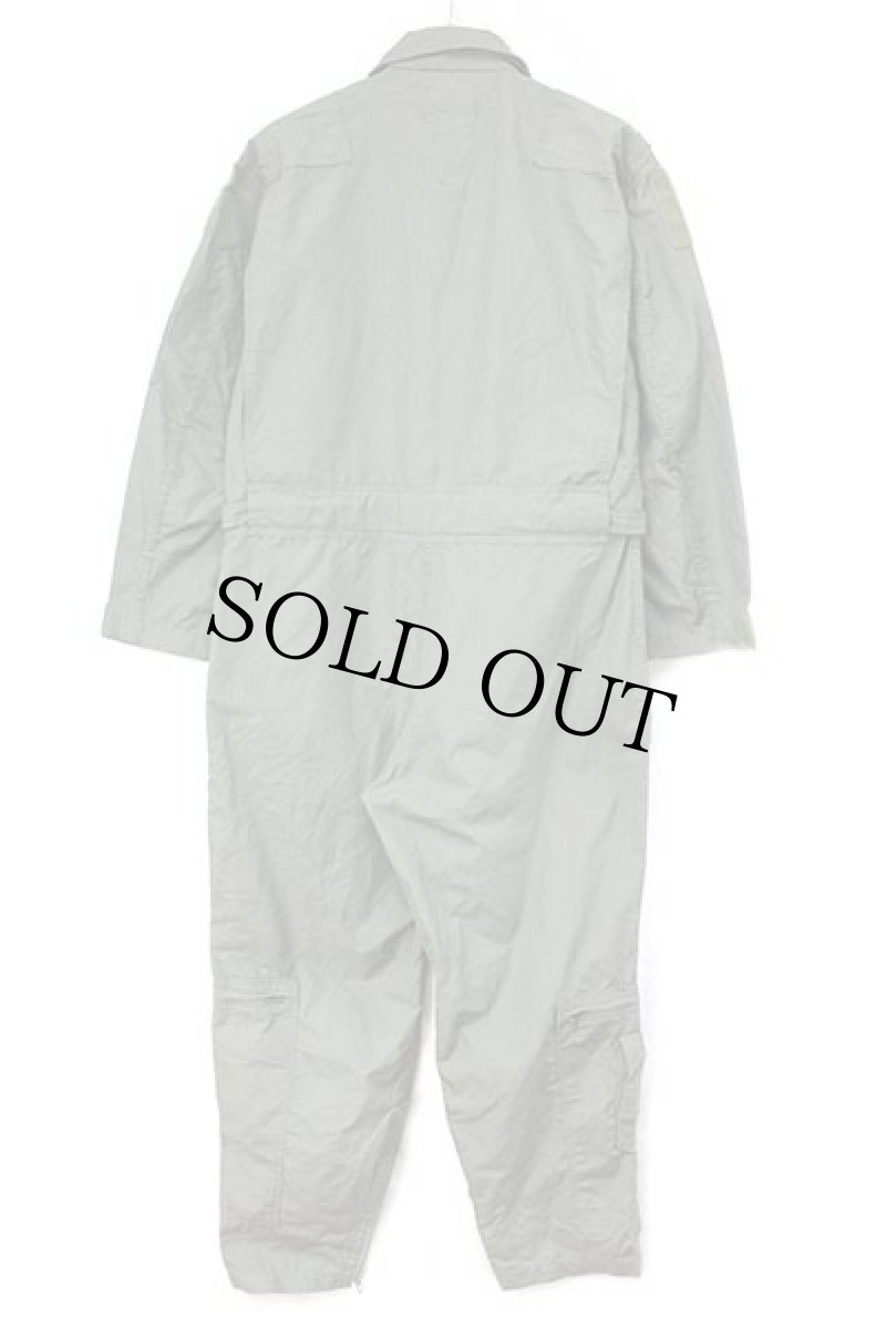 画像3: 90s 米軍 CWU-27/P カバーオール アラミド フライトスーツ セージグリーン 40S★20 つなぎ (3)