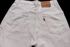 画像5: 90s USA製 Levi'sリーバイス 550 カツラギパンツ ライトベージュ w33 L30 (5)