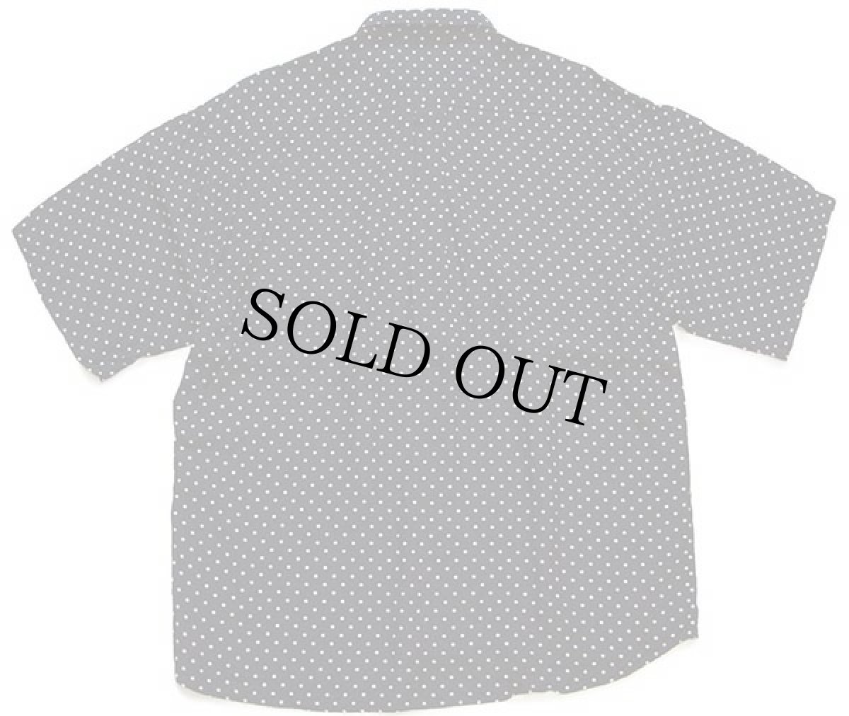 画像2: 80s イタリア製 TIPO'S ドット柄 半袖 レーヨンシャツ ブラック×ベージュ L (2)
