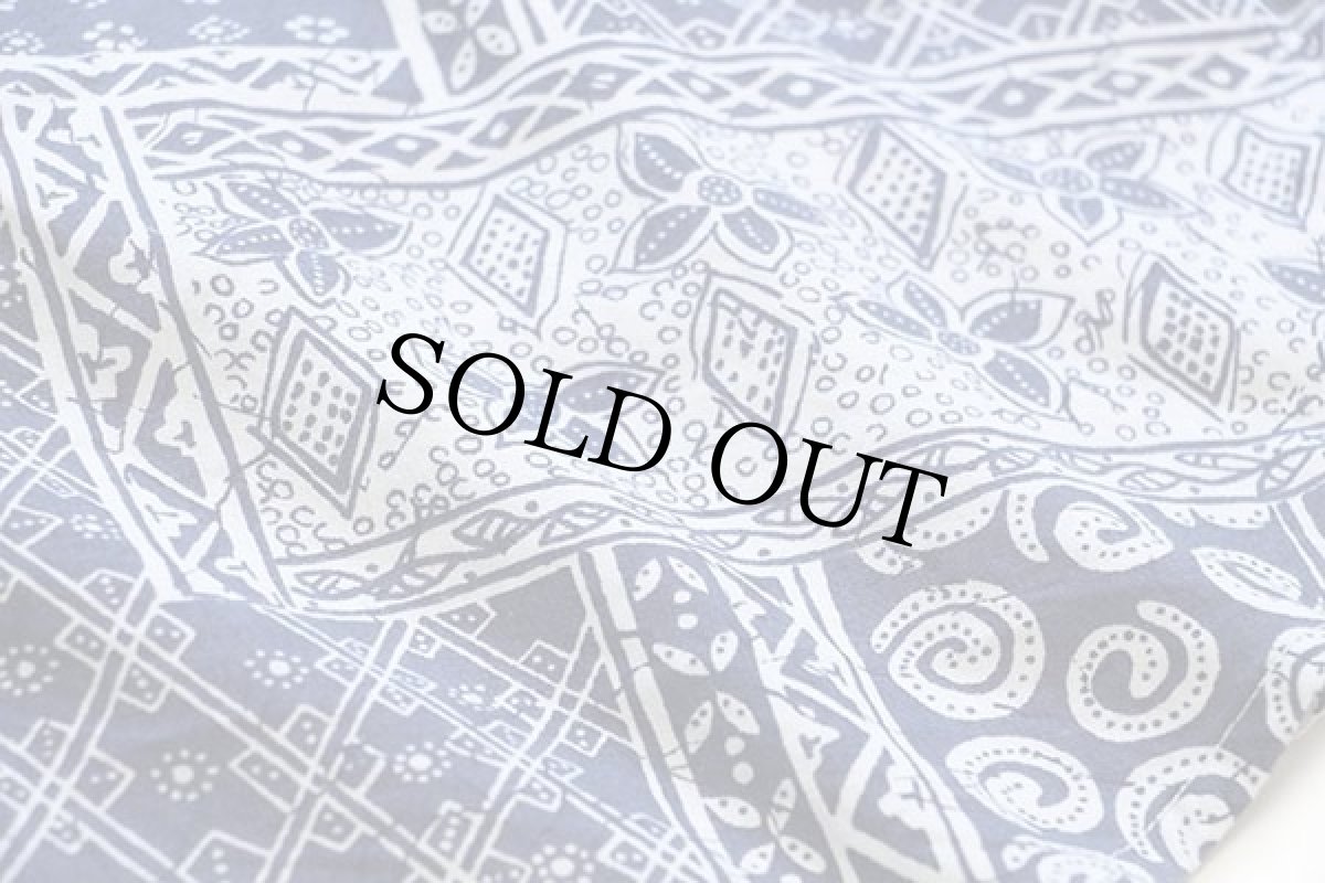 画像5: 90s UNKNOWN 総柄 パッチワーク柄 半袖 コットンシャツ XL (5)