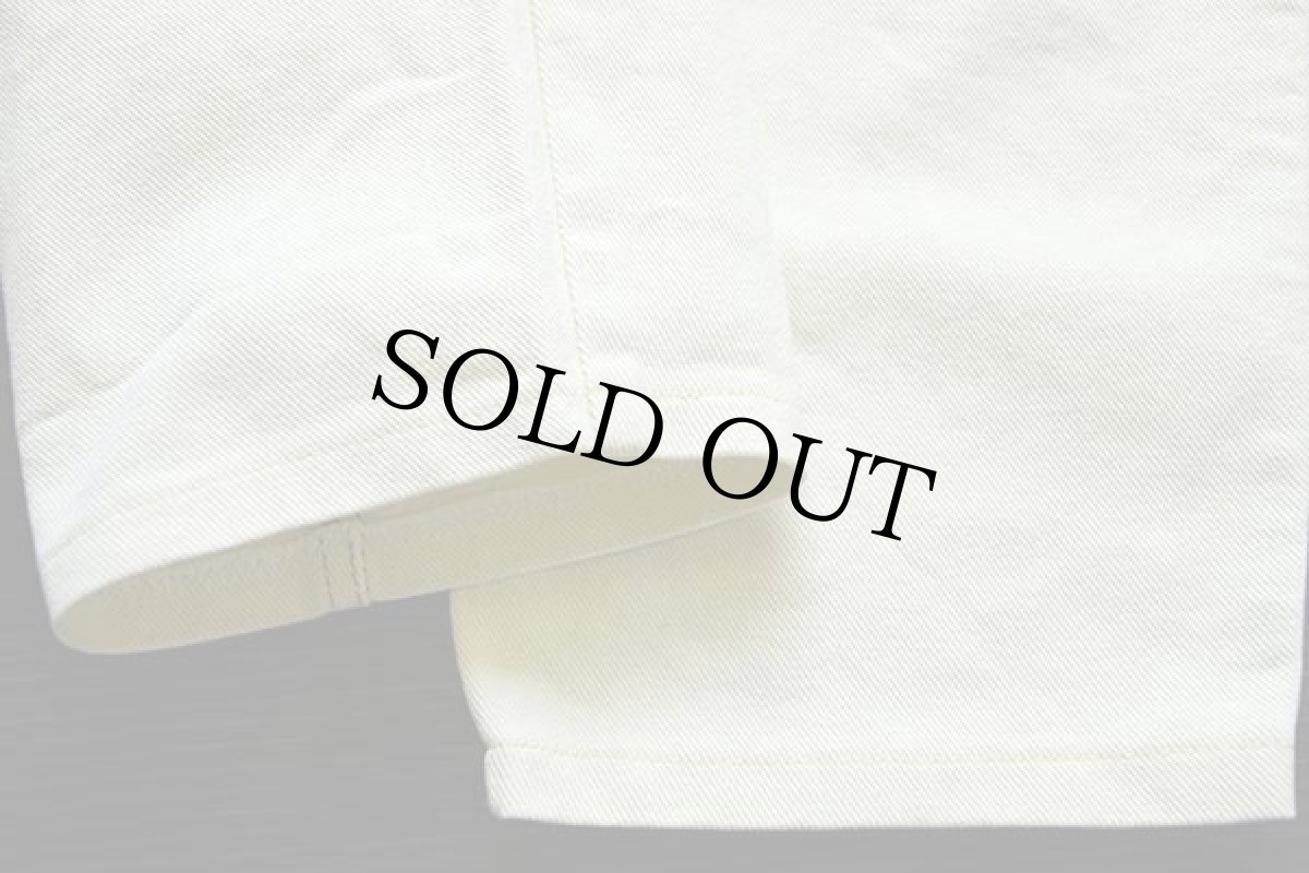 画像6: 90s イタリア製 FLOP テーパード カラーデニムパンツ 薄黄 42 (6)