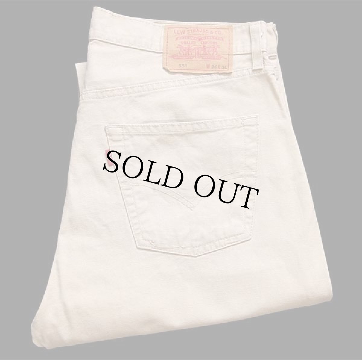 画像1: 00s Levi'sリーバイス 551 カツラギパンツ ライトカーキ w36★ユーロ (1)