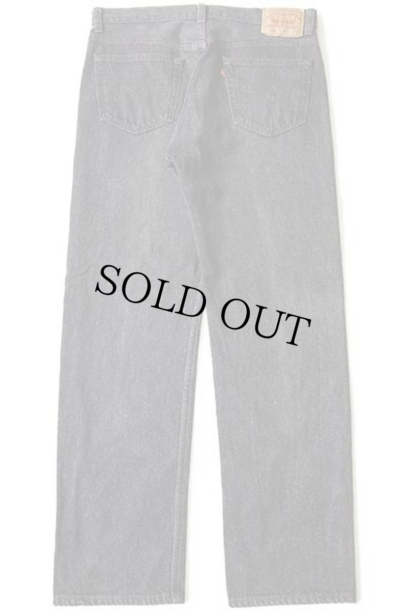 画像3: 90s USA製 Levi'sリーバイス 501 先染め ブラック デニムパンツ w35 L30 (3)