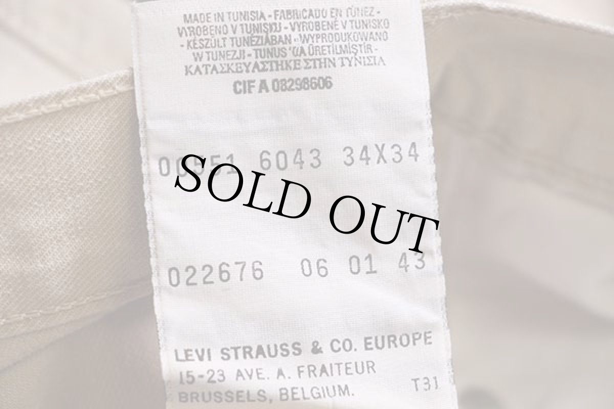 画像6: 00s Levi'sリーバイス 551 カツラギパンツ ライトカーキ w34★ユーロ (6)