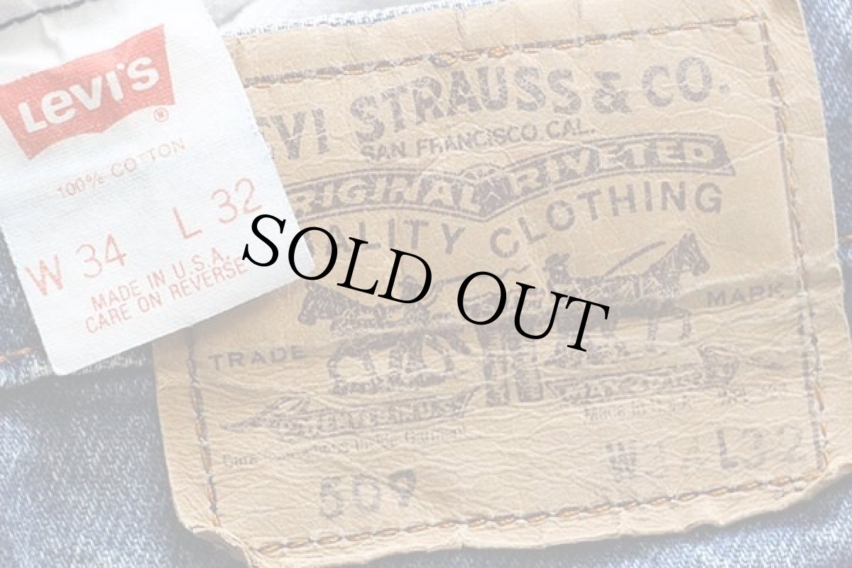 画像6: 80s USA製 Levi'sリーバイス 509 デニムパンツ w34 L32 (6)