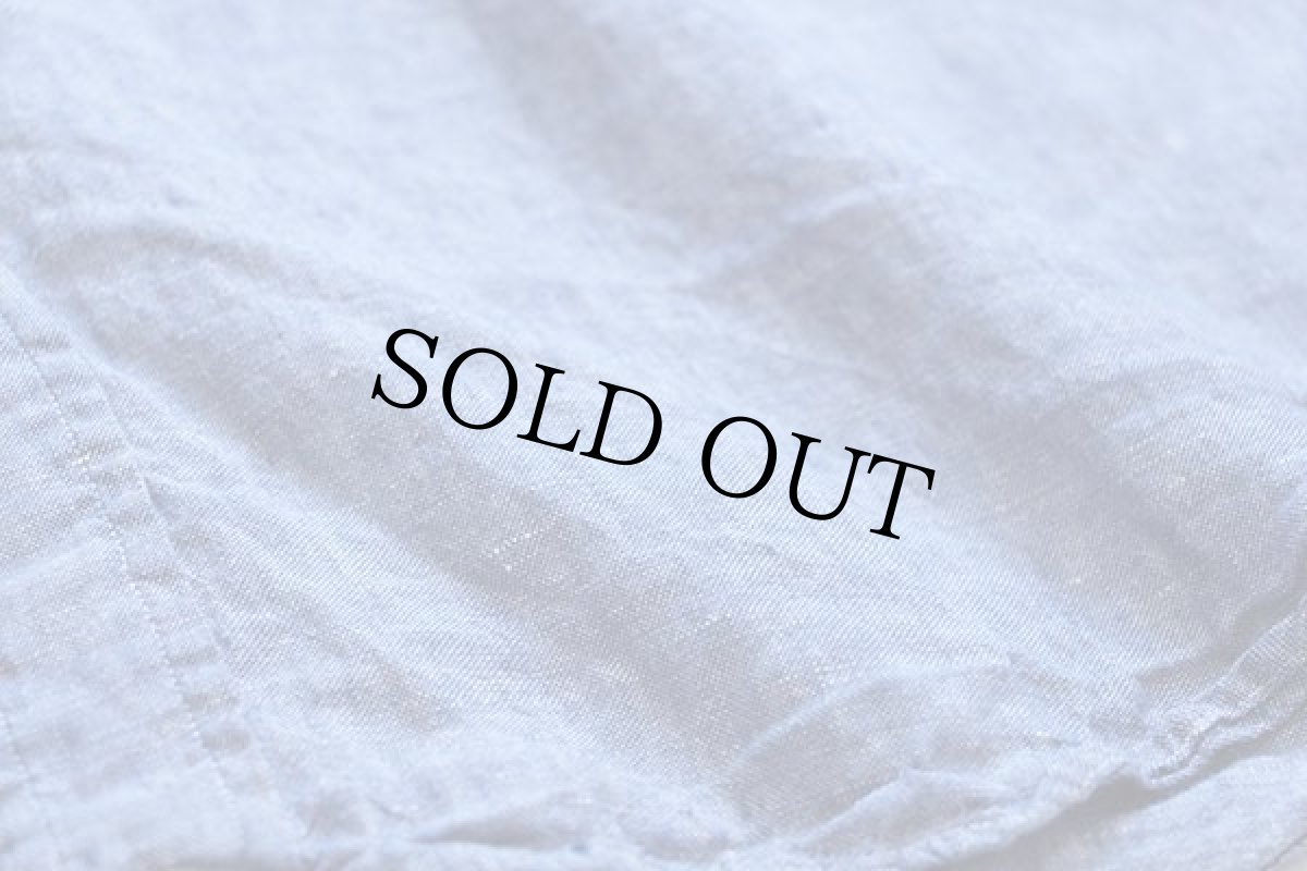 画像6: ラルフローレン ワンポイント ボタンダウン リネンシャツ ブルー XL (6)