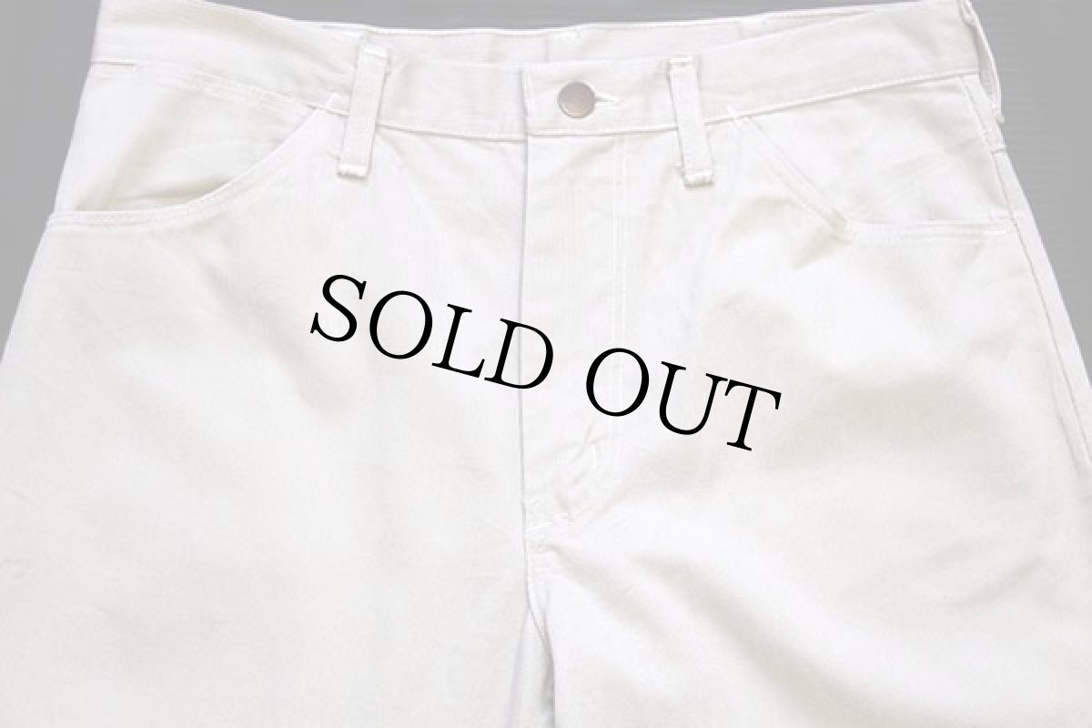 画像4: 70s USA製 Wranglerラングラー フレア ピケパンツ アイボリー w32 L30 (4)