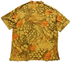 画像2: 90s イタリア製 cacharel アート 半袖 コットン オープンカラーシャツ 17 (2)