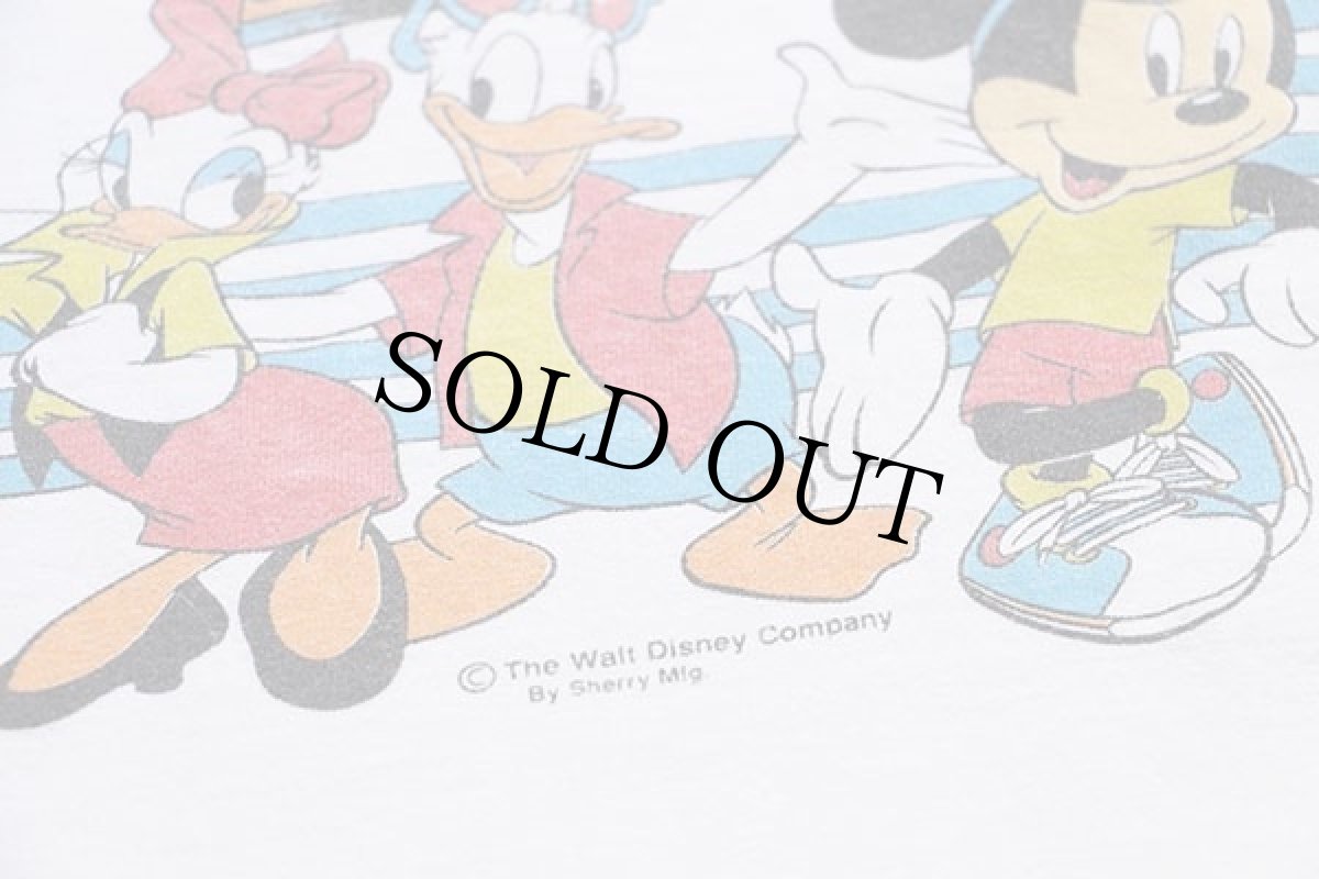画像5: 90s Disneyディズニー MICKEY and Friends ミッキー マウス コットンTシャツ 白 (5)