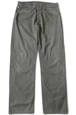 画像2: 00s Levi'sリーバイス 551 コットン キャンバス パンツ グリーングレー w34★ユーロ (2)