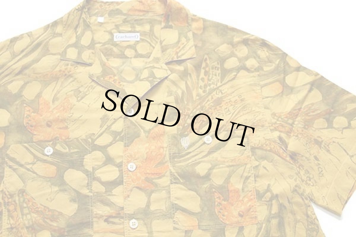 画像3: 90s イタリア製 cacharel アート 半袖 コットン オープンカラーシャツ 17 (3)