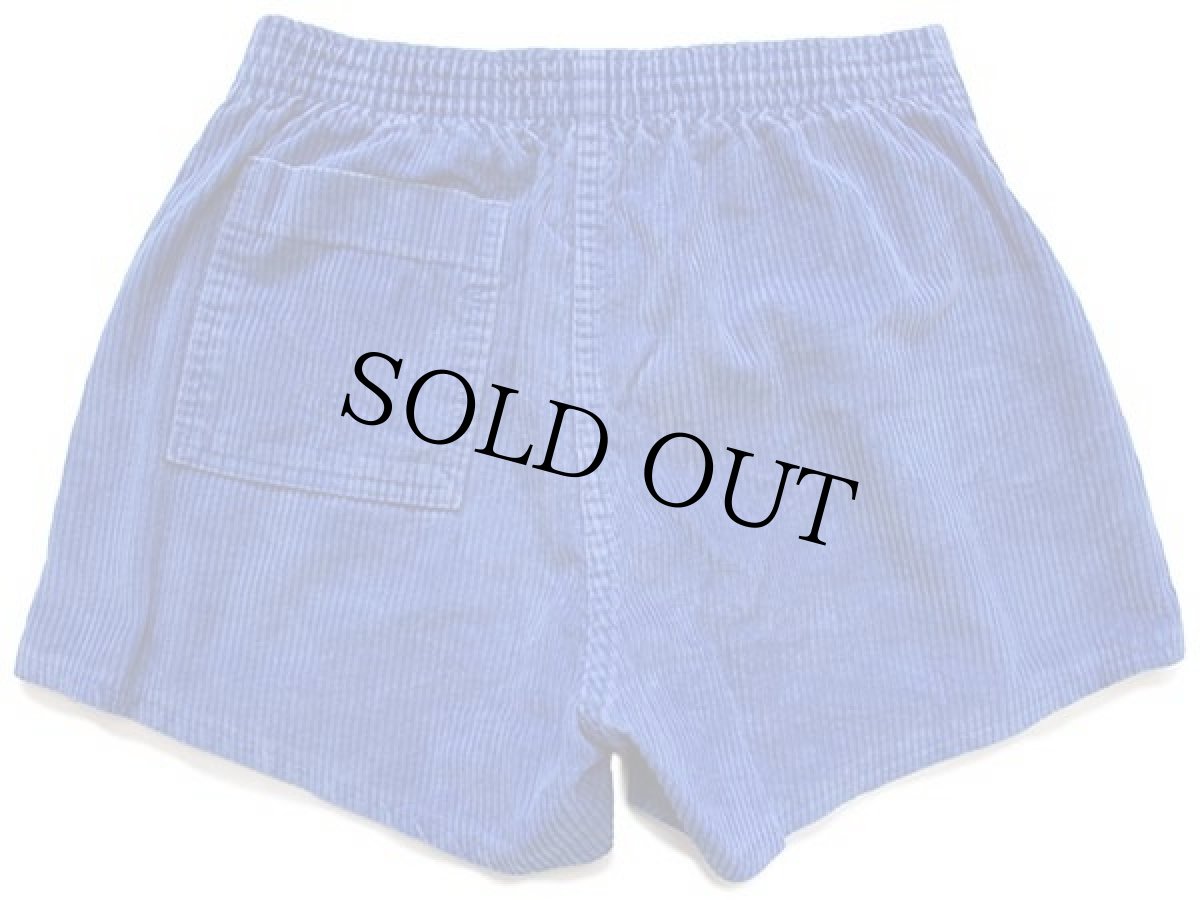 画像2: 80s USA製 OP ocean pacificオーシャンパシフィック 太畝 コーデュロイ ショートパンツ 青 w28★ショーツ (2)