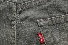 画像8: 00s Levi'sリーバイス 551 コットン キャンバス パンツ グリーングレー w34★ユーロ (8)