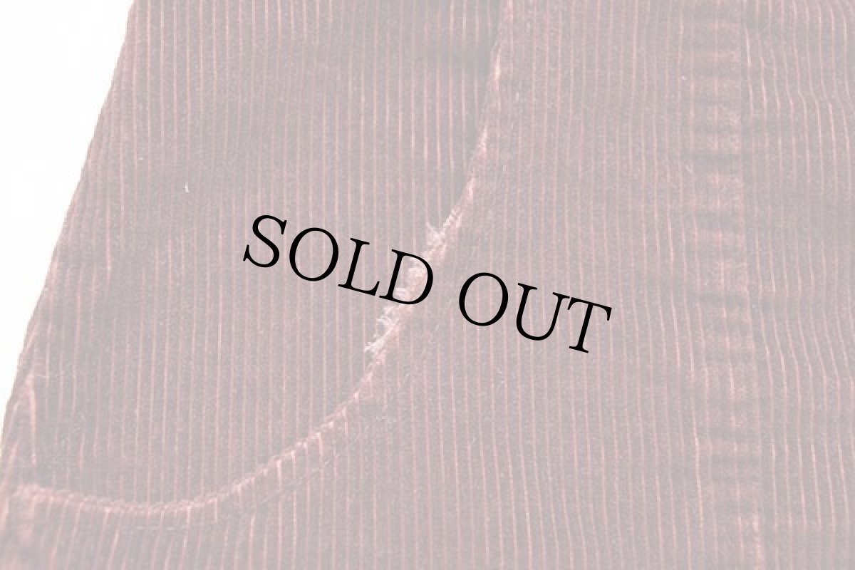 画像6: 80s OP ocean pacificオーシャンパシフィック 太畝 コーデュロイ ショートパンツ バーガンディ w37★ショーツ (6)