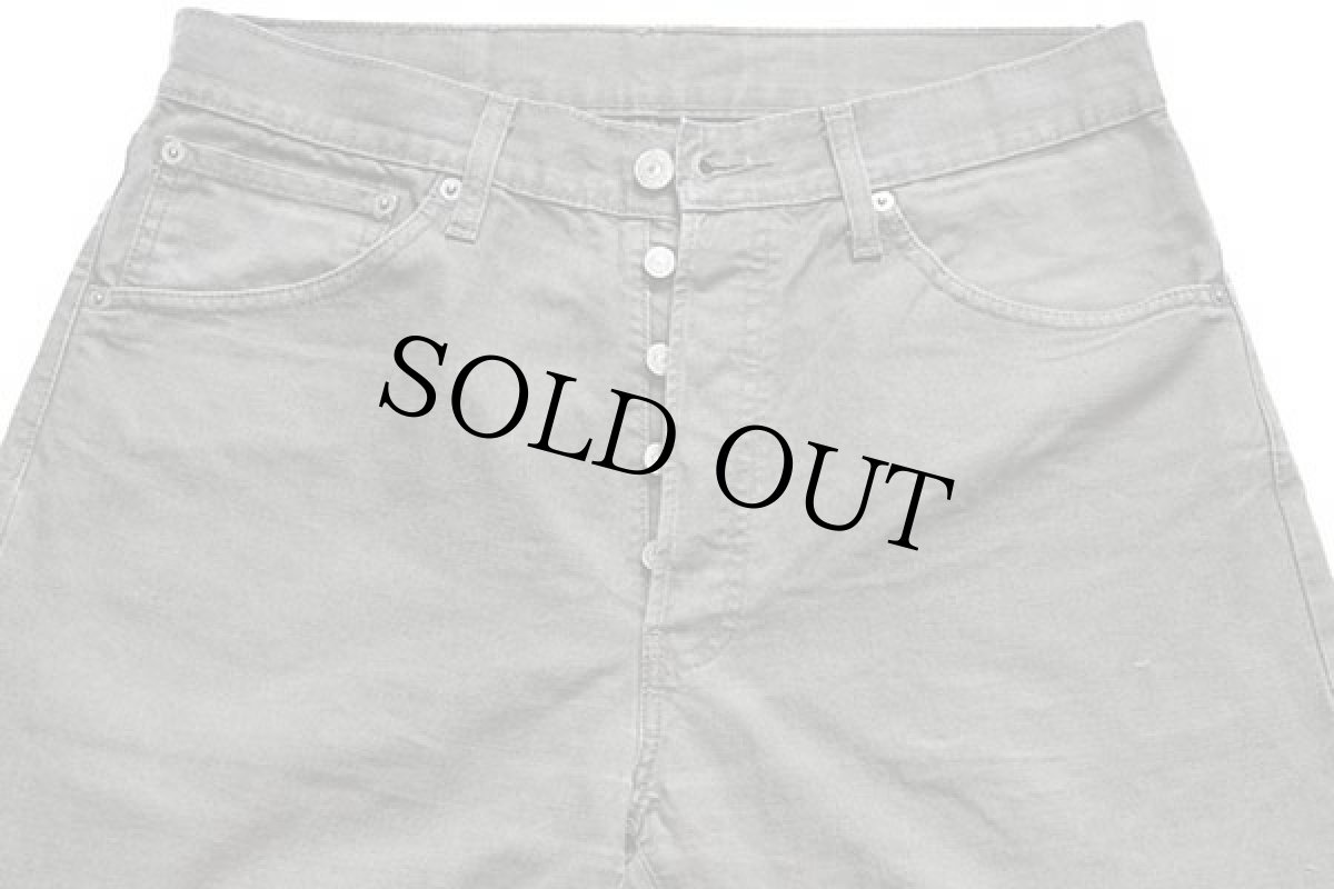 画像4: 00s Levi'sリーバイス 551 コットン キャンバス パンツ グリーングレー w34★ユーロ (4)