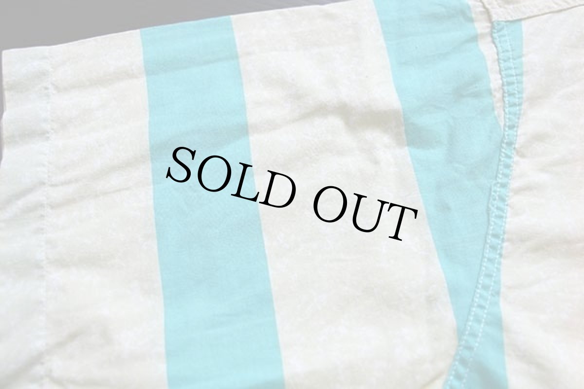 画像7: 80s イタリア製 OP ocean pacificオーシャンパシフィック WORLD TEAM クレイジーパターン ストライプ×総柄 半袖 コットンシャツ (7)