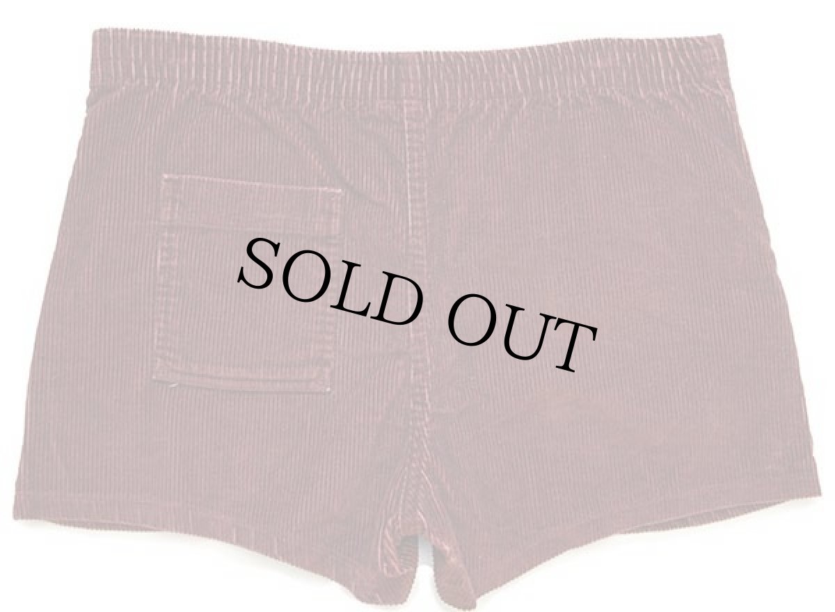 画像2: 80s OP ocean pacificオーシャンパシフィック 太畝 コーデュロイ ショートパンツ バーガンディ w37★ショーツ (2)