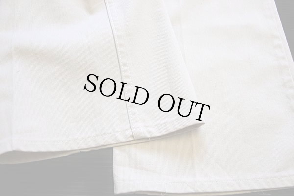 画像8: 70s USA製 Wranglerラングラー フレア ピケパンツ アイボリー w32 L30 (8)