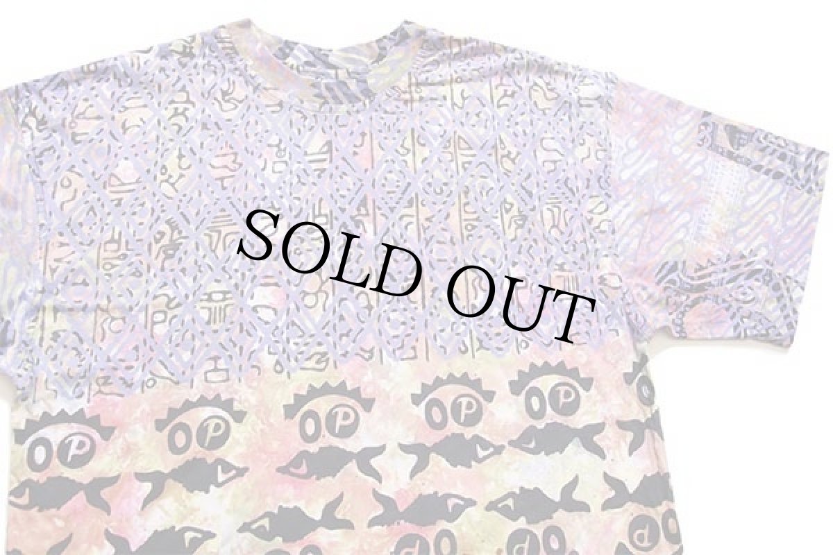 画像3: 90s OP ocean pacificオーシャンパシフィック オールオーバープリント コットンTシャツ XL (3)
