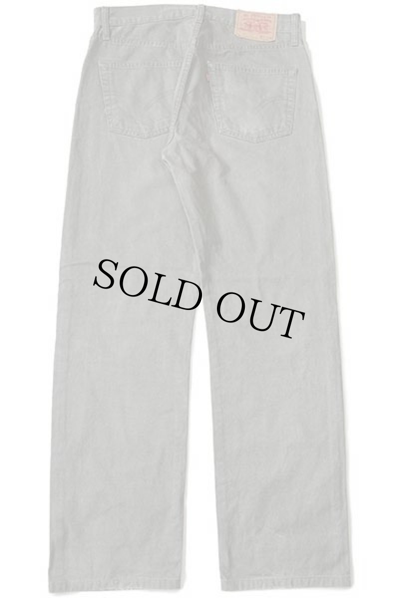画像3: 00s Levi'sリーバイス 551 コットン キャンバス パンツ グリーングレー w34★ユーロ (3)