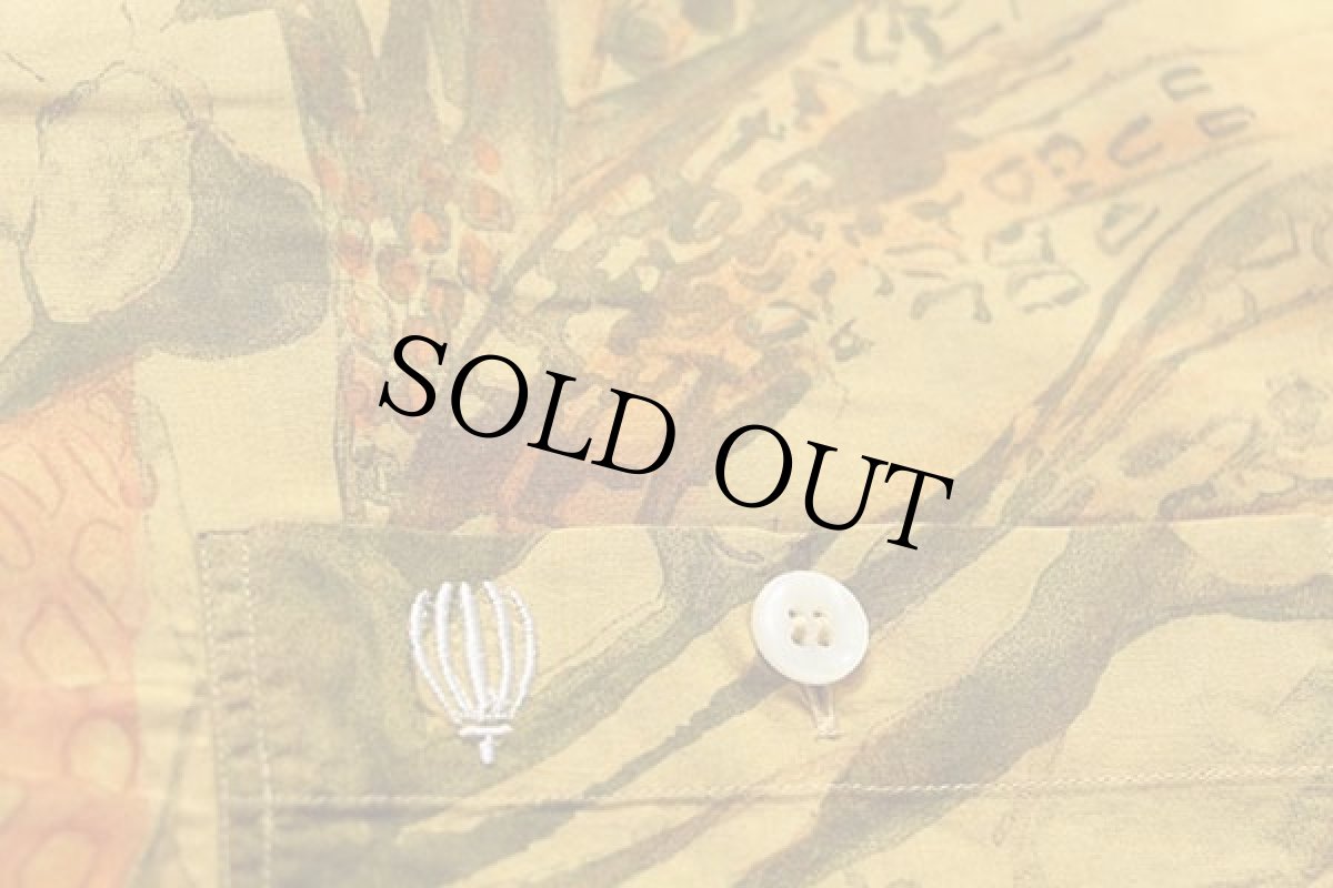 画像5: 90s イタリア製 cacharel アート 半袖 コットン オープンカラーシャツ 17 (5)