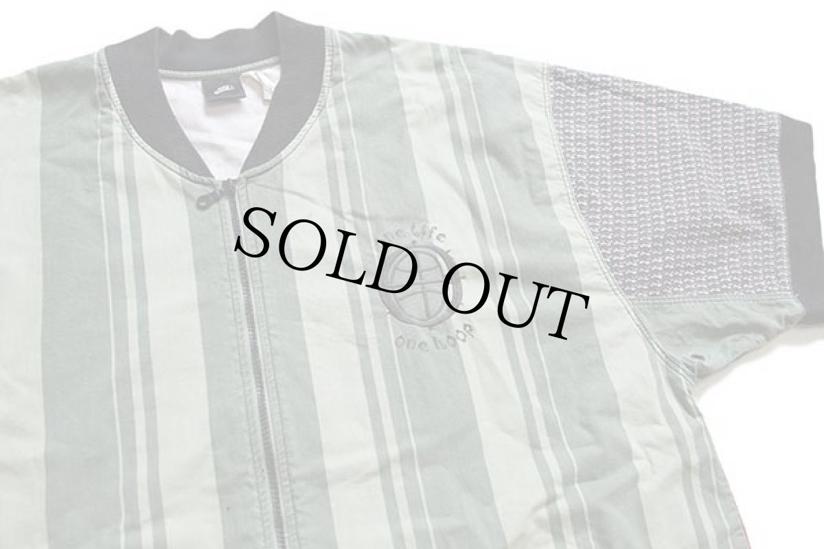 画像3: 90s ポルトガル製 NIKEナイキ Dunk Yard Daze パネル 切り替え 半袖 コットンジャケット XL (3)