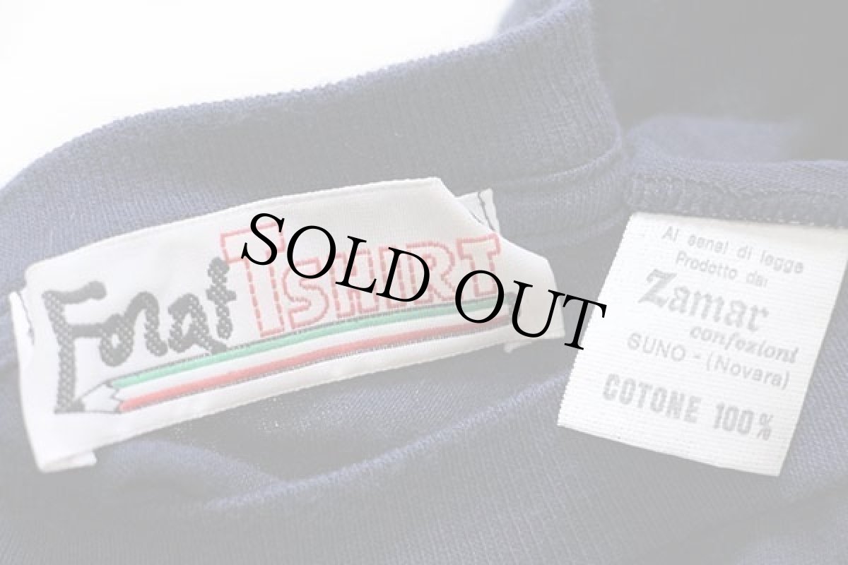 画像6: デッドストック★90s イタリア製 Forat Tshirt イラスト コットンTシャツ 紺★A (6)