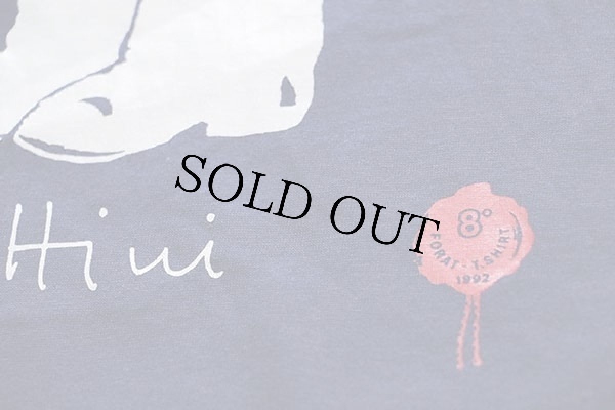 画像5: デッドストック★90s イタリア製 Forat Tshirt イラスト コットンTシャツ 紺★A (5)