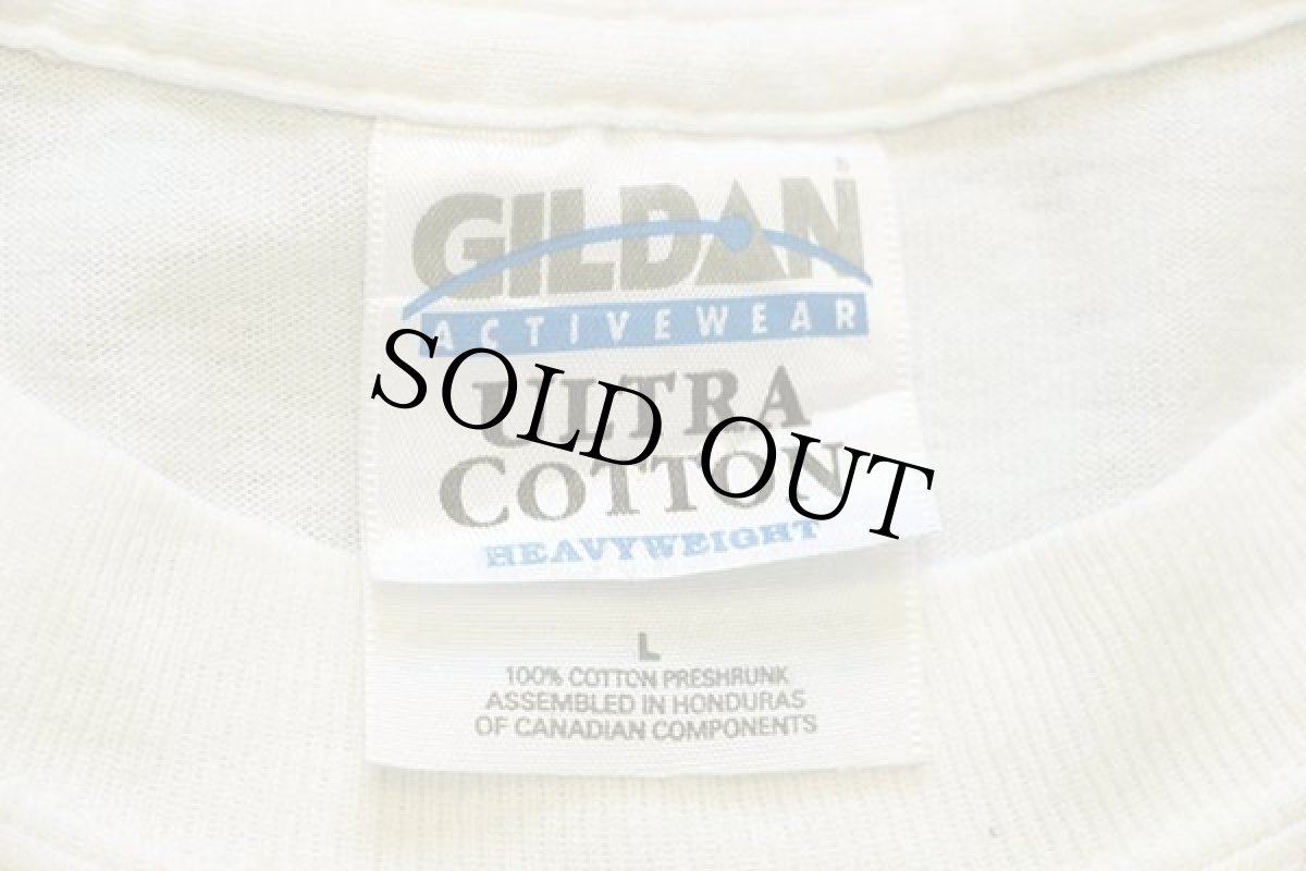 画像4: 00s 灯台 総柄 アート コットンTシャツ 白 L (4)