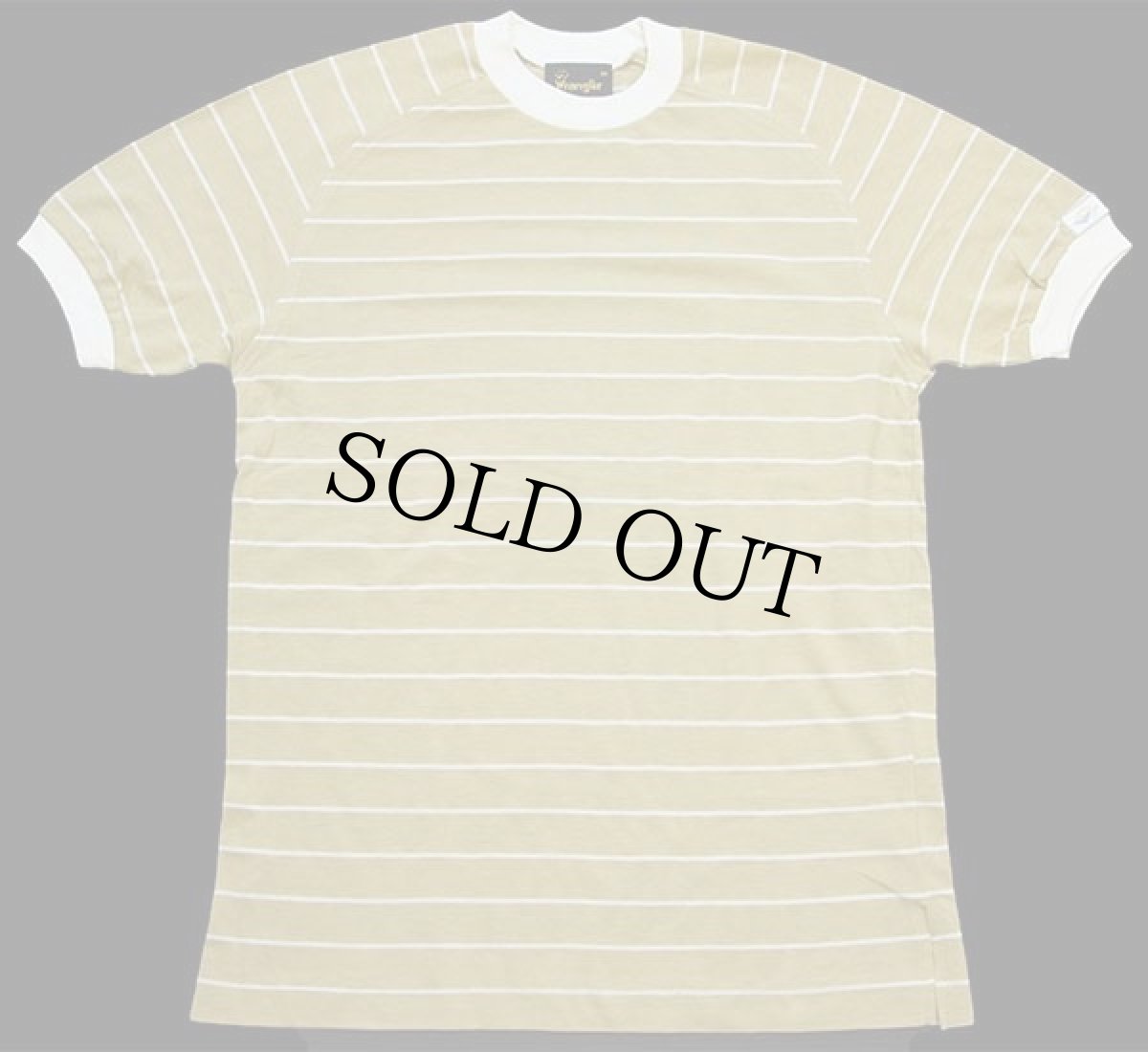 画像2: 90s Wranglerラングラー ボーダー 鹿の子 Tシャツ 薄茶 M (2)