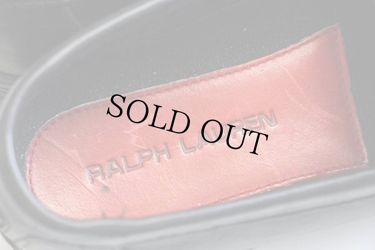 画像5: ラルフローレン ローファー レザーシューズ 厚底 黒 8.5B (5)