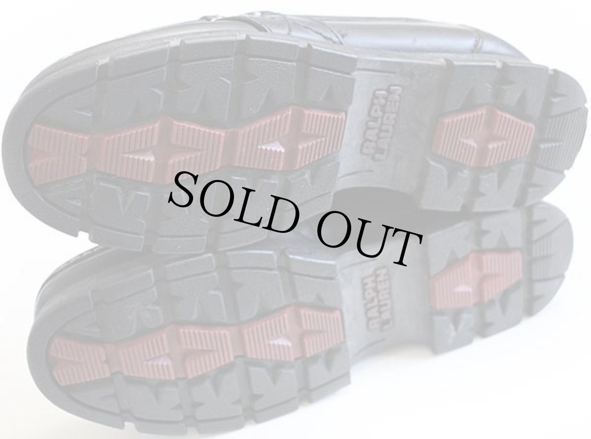 画像4: ラルフローレン ローファー レザーシューズ 厚底 黒 8.5B (4)