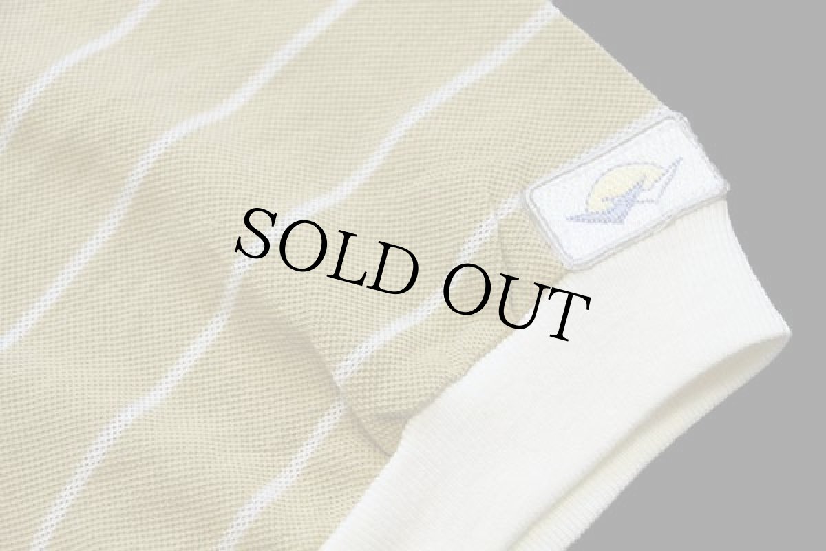 画像6: 90s Wranglerラングラー ボーダー 鹿の子 Tシャツ 薄茶 M (6)