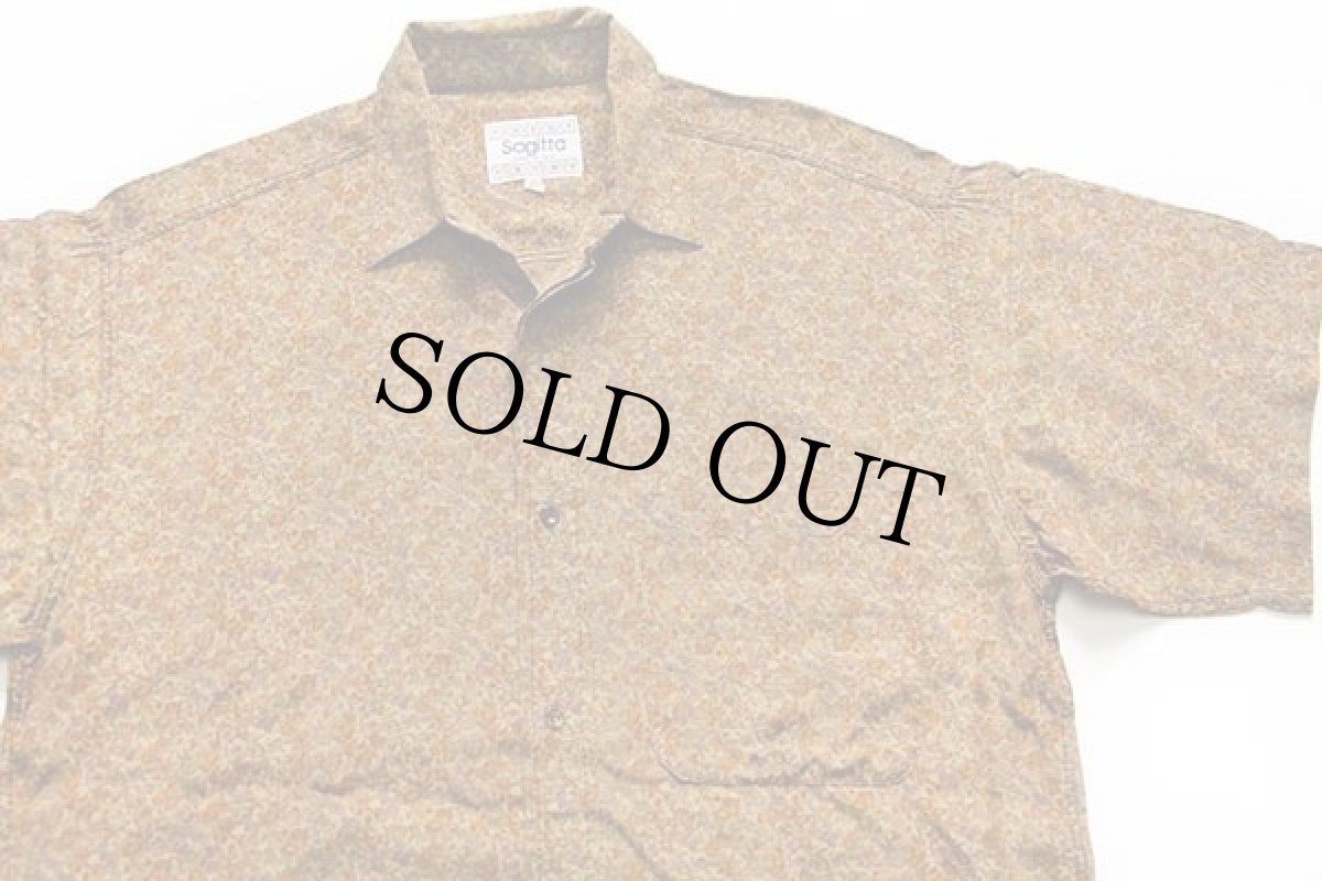 画像3: 90s イタリア製 Sagitta 小花柄 総柄 半袖 レーヨンシャツ (3)