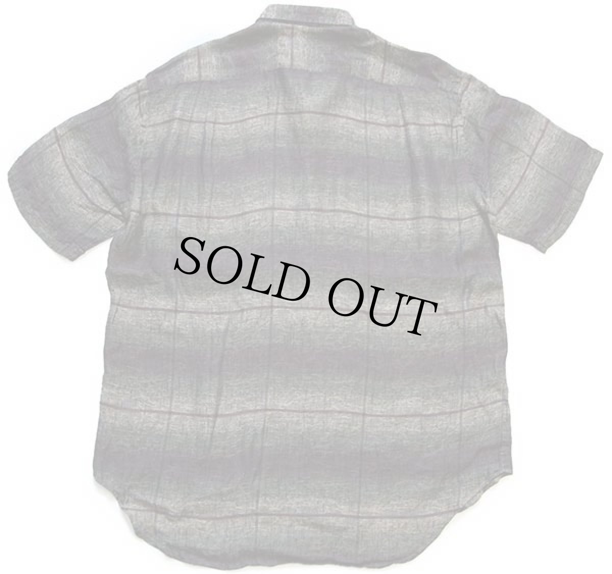 画像2: 90s イタリア製 sangiorgio グラデーション 織り柄 半袖 リネンシャツ 40 (2)