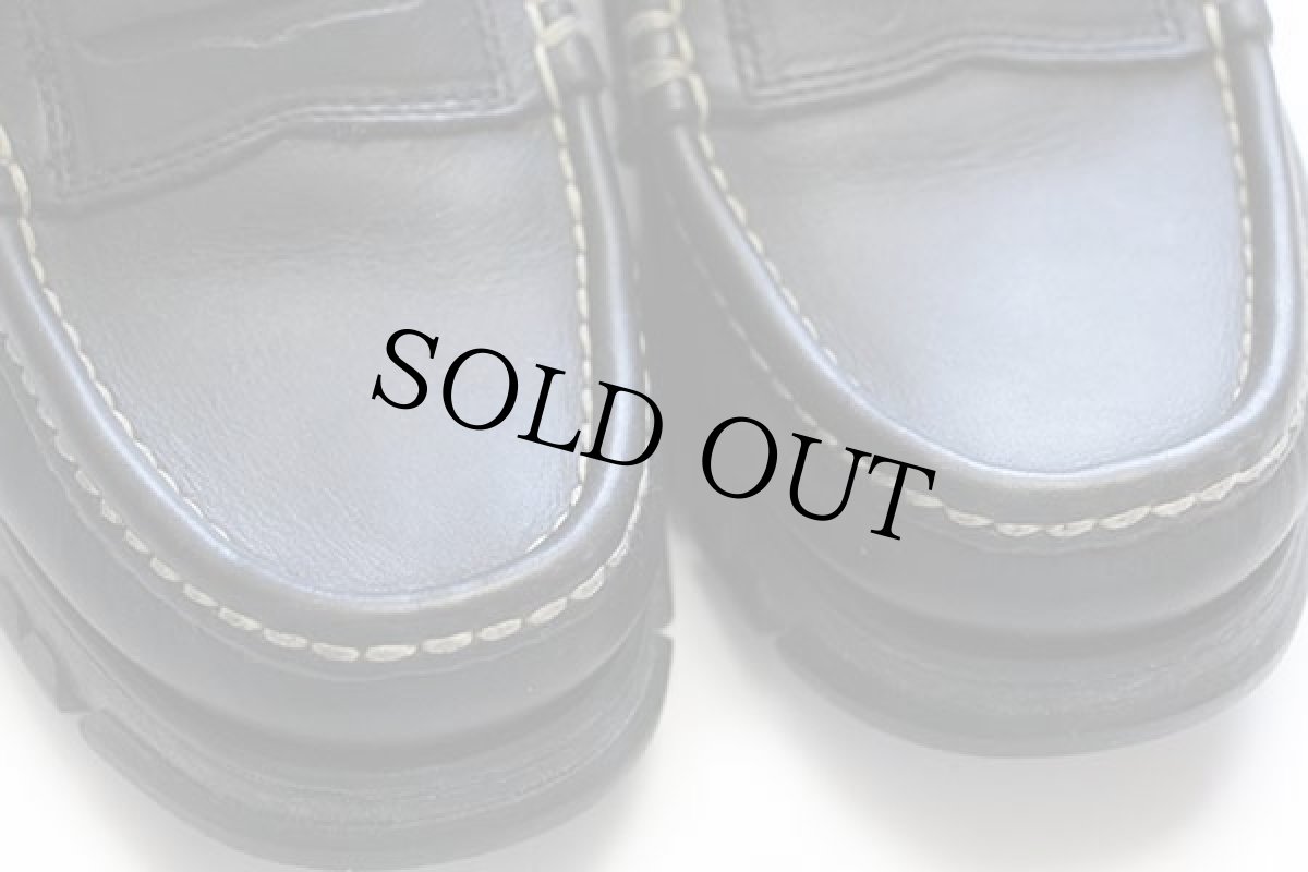 画像8: ラルフローレン ローファー レザーシューズ 厚底 黒 8.5B (8)