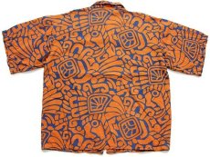 画像3: 80s イタリア製 アート 総柄 染み込みプリント 半袖 コットンシャツ&ショートパンツ セットアップ★ショーツ (3)