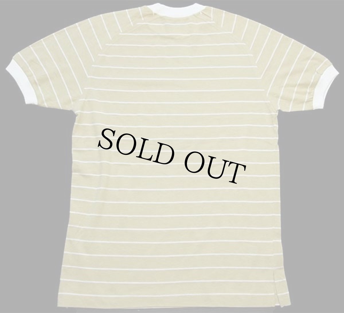 画像3: 90s Wranglerラングラー ボーダー 鹿の子 Tシャツ 薄茶 M (3)