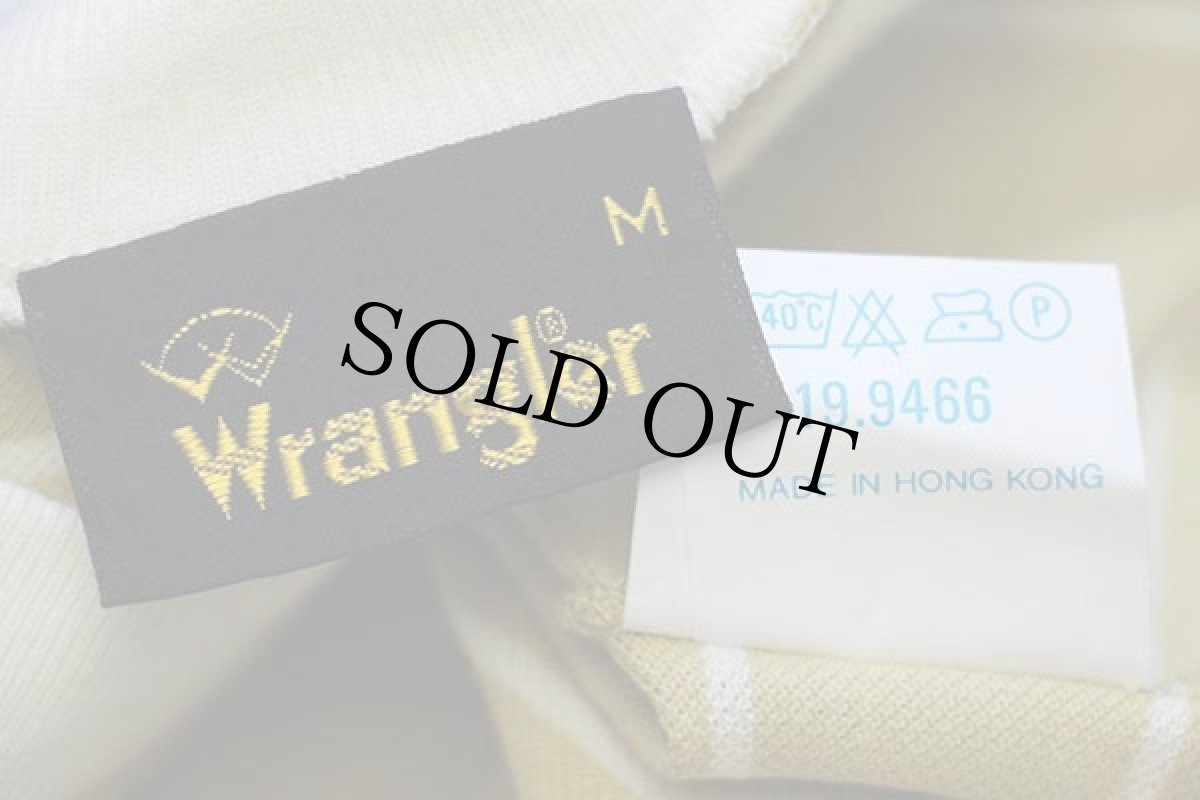 画像4: 90s Wranglerラングラー ボーダー 鹿の子 Tシャツ 薄茶 M (4)