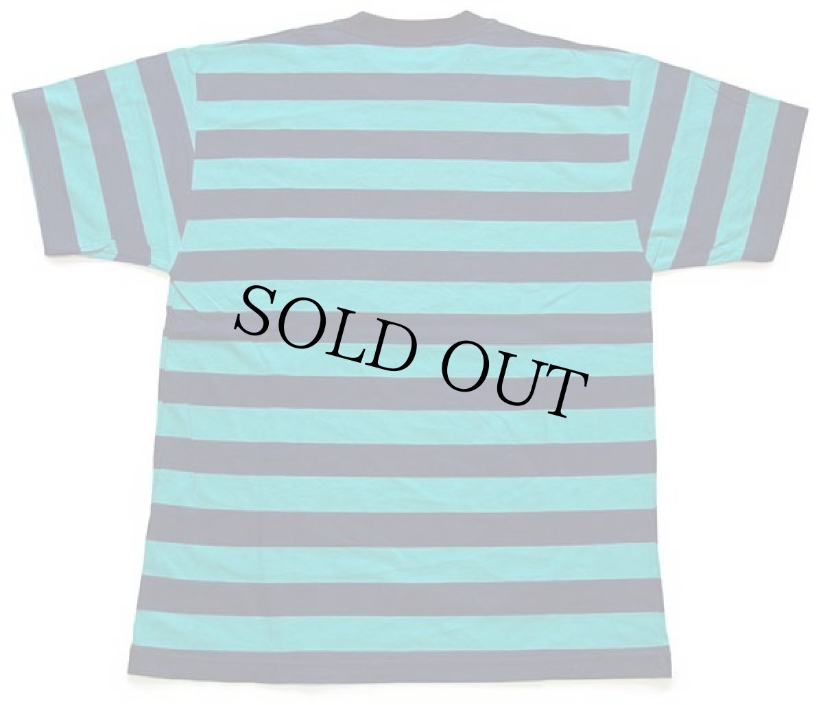 画像3: デッドストック★90s イタリア製 Ariete diffusion 太ボーダー コットンTシャツ 紺×緑 48 (3)