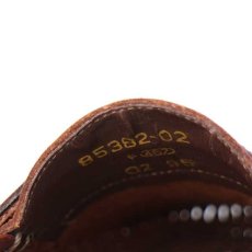 画像8: 90s ブラジル製 NUNN BUSH 編み込み タッセルローファー レザーシューズ 赤茶 9.5M★革靴 (8)